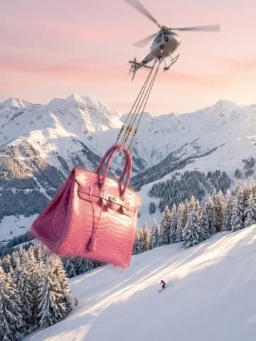 Pastel Alpine Flight